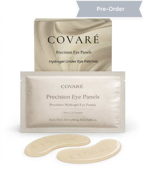 COVARÉ hydrogel under eye patches for dark circles and puffiness